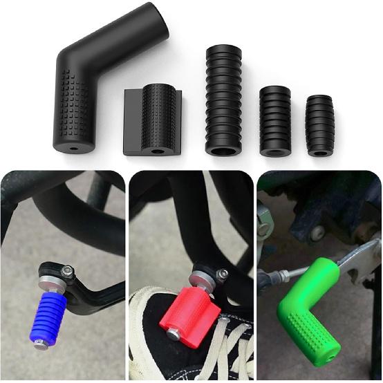 Rubber Covers Motorcycle Gear Shifter Shifter Lever Foot Pad Pedal Universally Pedal Kicks Starter Foot Pegs Pad Motorcycle Gear Cover Sock Shoe Boot