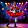 It Clown Themed Childrens Costume Dress With Polyester Fabric For Halloween Party And Festival