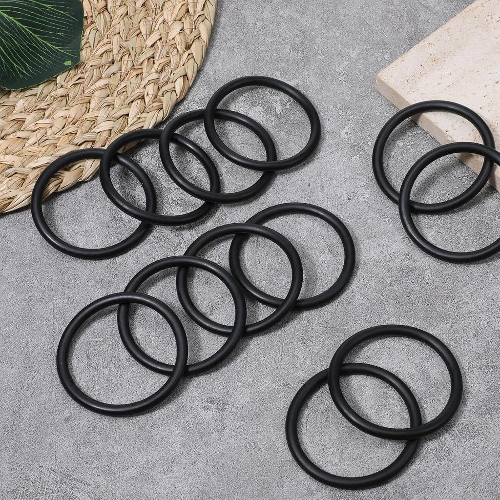 20 Pcs Bumper Quick Release O Rings Bumper Fasteners Washers Replacement Quick Release Rubber Bands Washers for Car Bumper (Black)