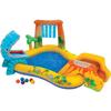 Opblaasbaar Zwembad/Kinderbadje Speelbad Jurrasic INTEX - Vanaf 2 jaar - 272L - 6 gekleurde ballen - 57444NP
