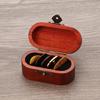 Tragbarer Gitarrenplektrum-Box-Halter mit 5 Gitarrenplektren Holz Gitarrenplektrum-Aufbewahrungsbox Leichtgewichtige Gitarrenplektren-Koffer