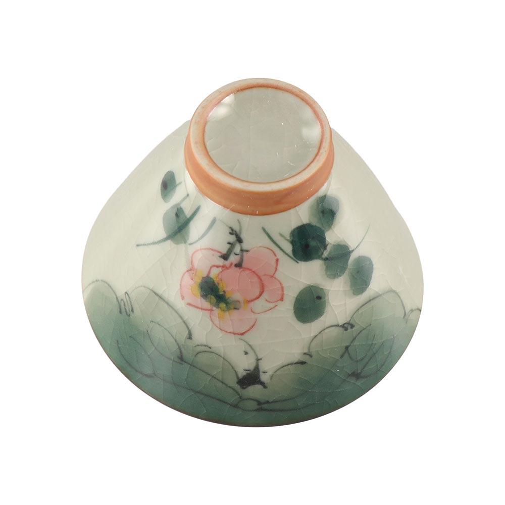 Hand-painted Ge Kiln Ceramic Tea Cup Lotus Graphic Chinese Kung Fu Tea Cup Underglaze Colored Retro Tea Tasting Cups Tea Making