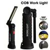 Dimmable COB LED Work Light Waterproof Inspection Lamp with Magnetic Hook LED Flashlight  Emergency