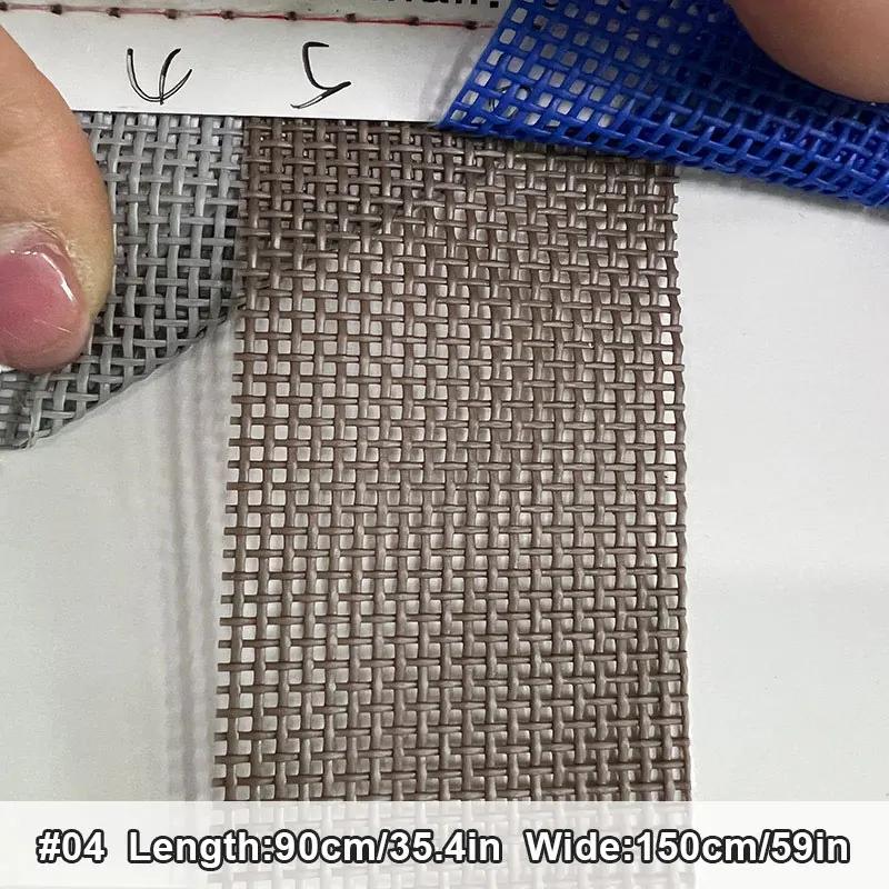 Siatka Teslin z powłoką do szyfrowania Krzesło Plażowe Składany Fotel Rozkładany Krzesło Huśtawka typu Łuk Łóżko dla Zwierząt Tkanina PVC Siatka Pleciona DIY 90x150cm