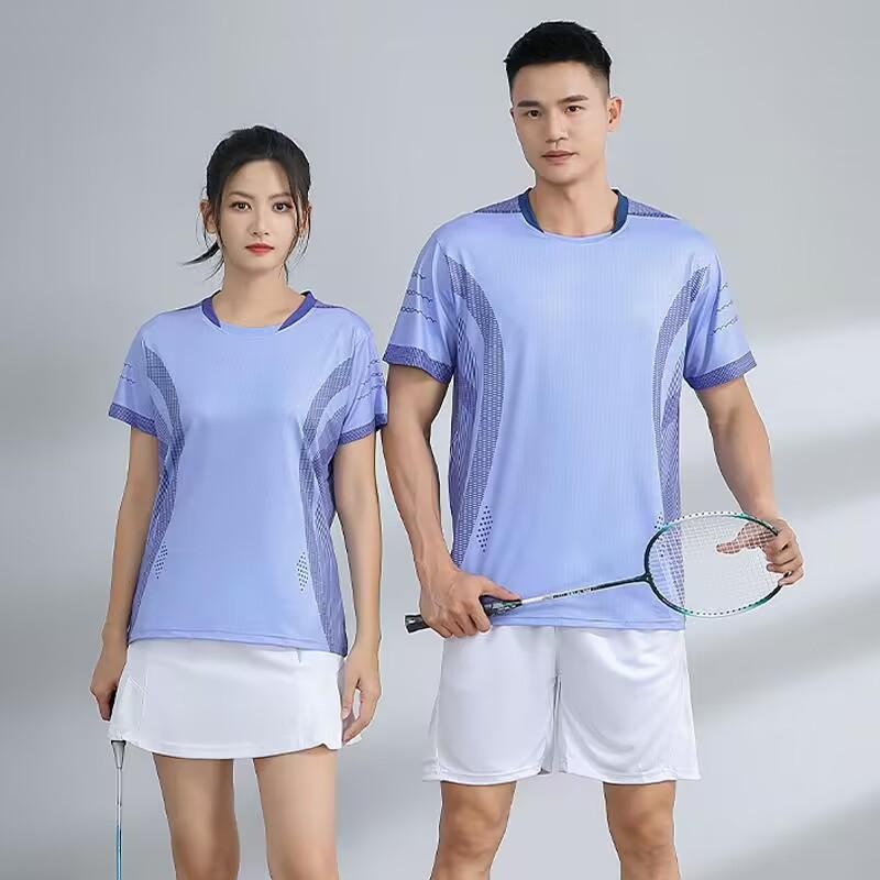 Football Training Clothes Manufacturers Wholesale Game Uniforms Summer Quick-drying Badminton Uniforms Set Men's and Women's Breathable Table Tennis 