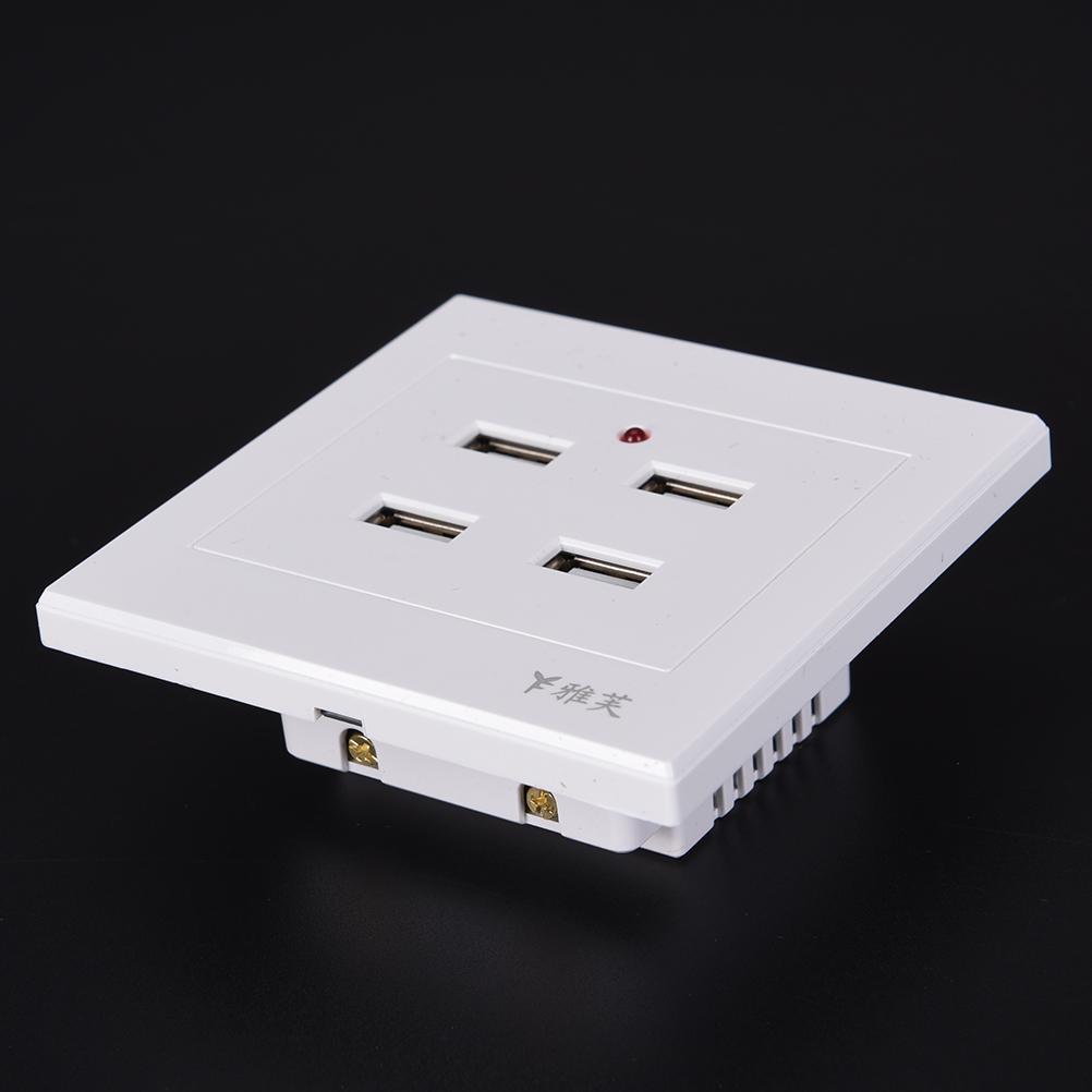 USB DC 2/3/4 /6Ports 5V 3.1A Electric Wall Charger Dock Station Socket Power Outlet Panel Plate Switch Power Adapter Plug