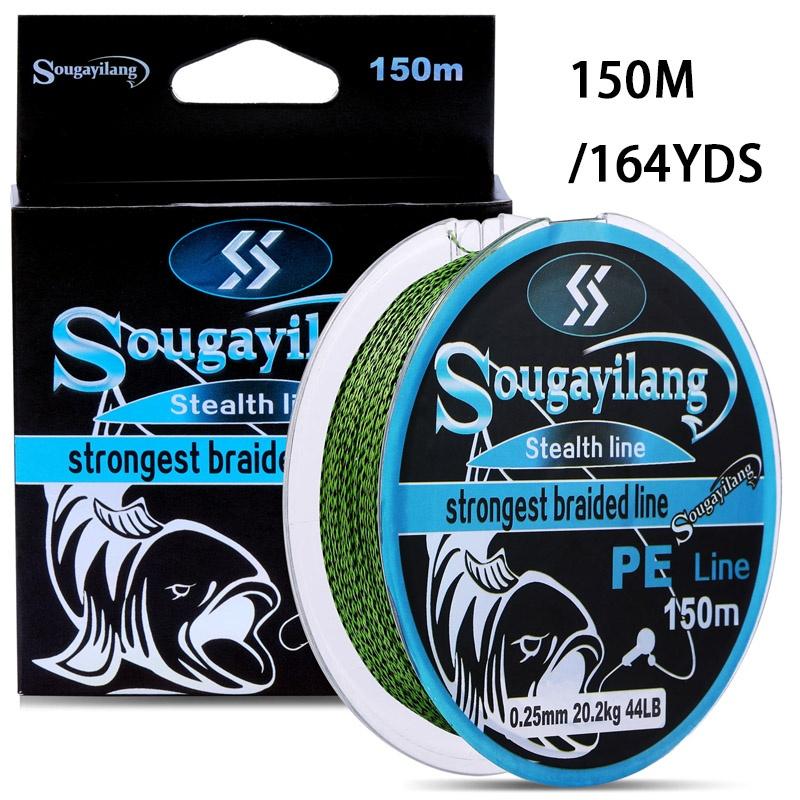 Buy SOUGAYILANG Braided Fishing Line 4 Braids/Strands Abrasion