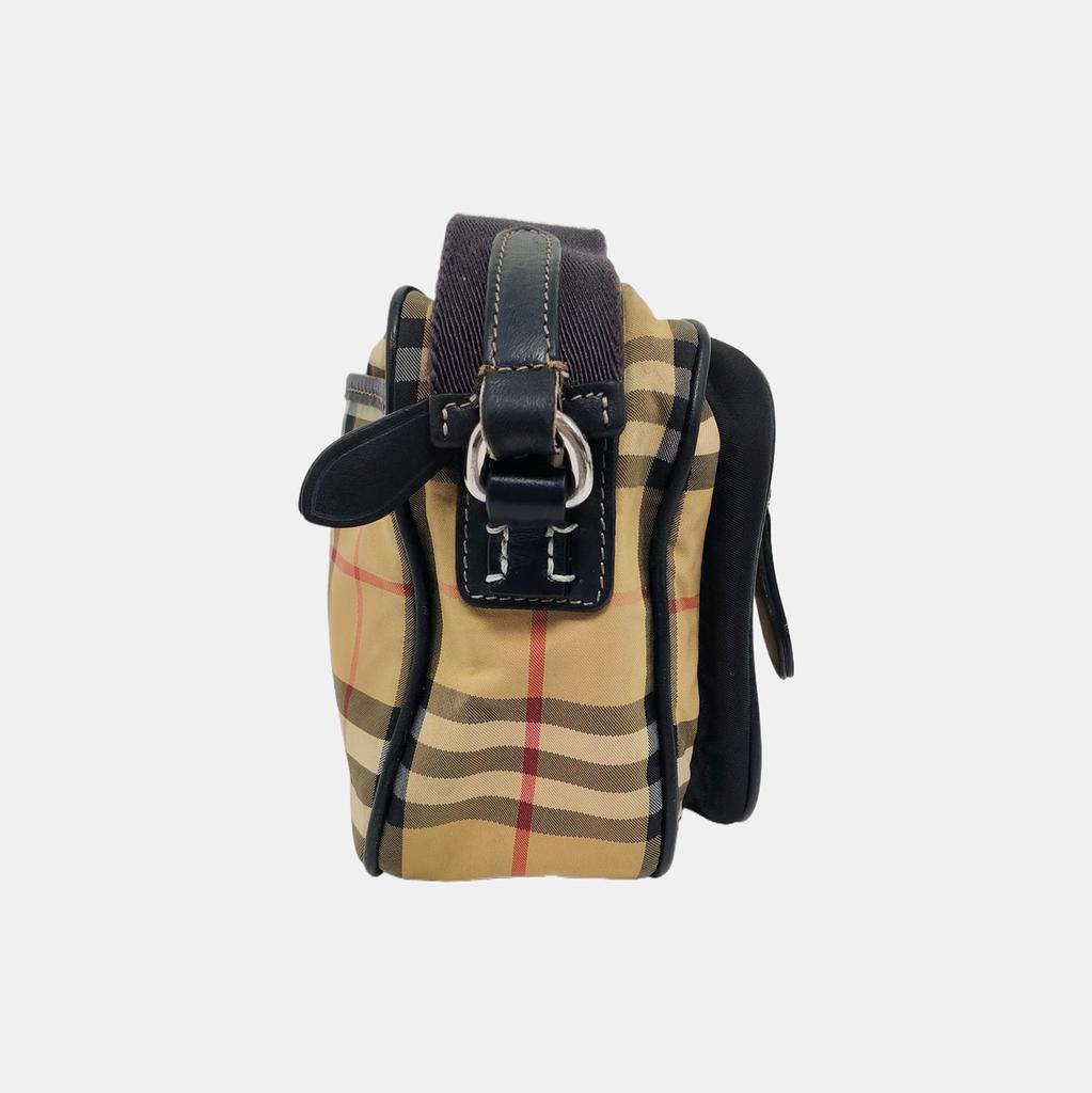 [Použitý] Malá khaki plátěná brašna na fotoaparát Crossbody Taška přes rameno Stříbrné kování Odnímatelný popruh - V dobrém stavu #J95K9S