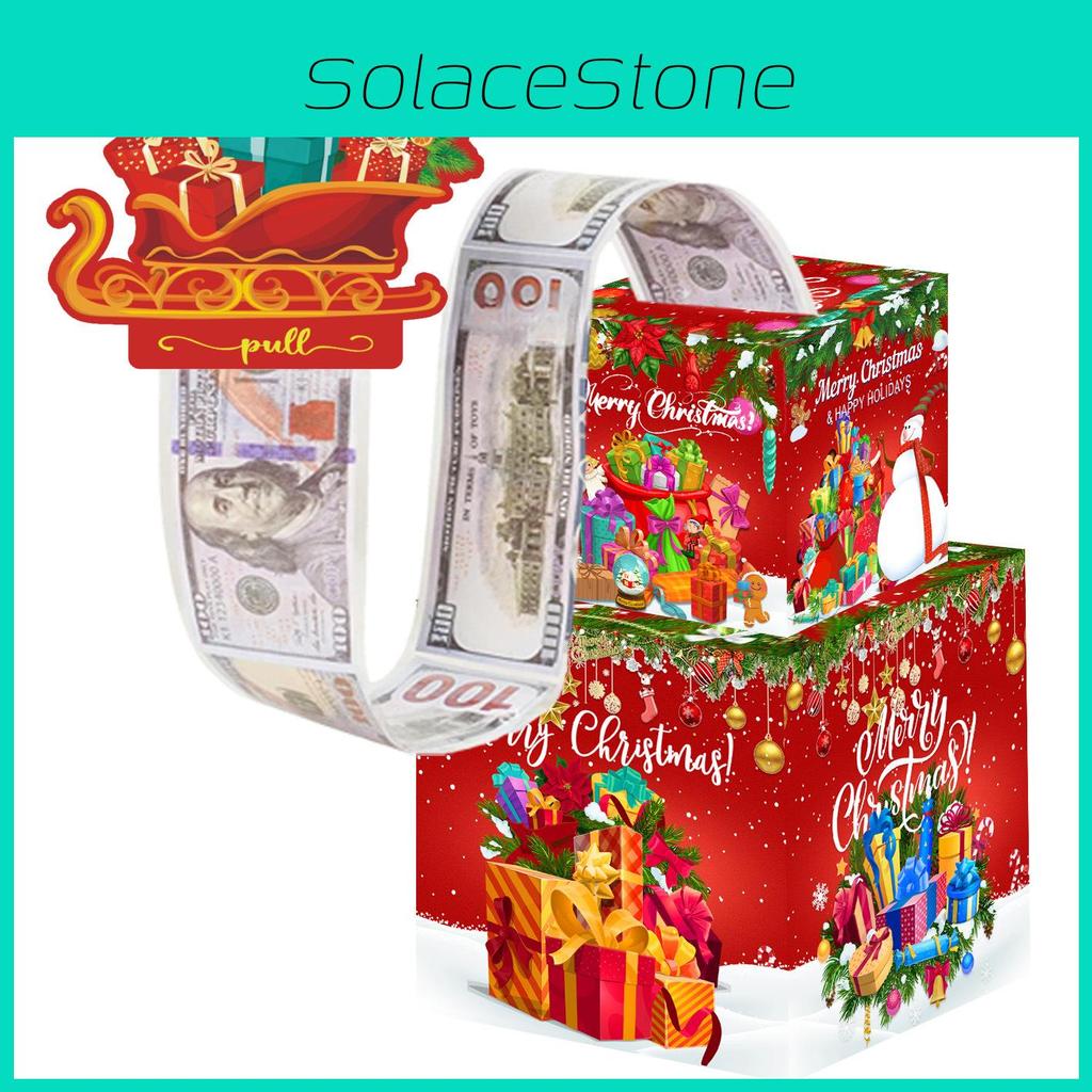 Santa Claus Gift Container With Red Paper Material For Christmas Celebration Gifts