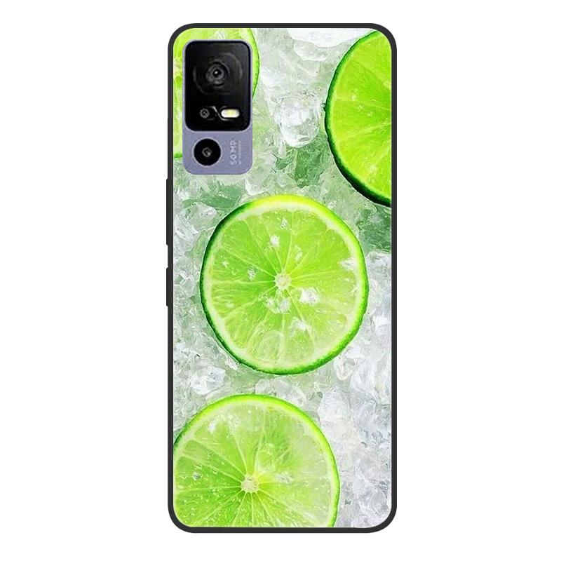 For TCL 40R 5G T771A Case Painted Soft Black Silicone Bumper Phone Cover for TCL 40 R 5G 6.6" Case TCL40R 40R Etui Coque Fundas