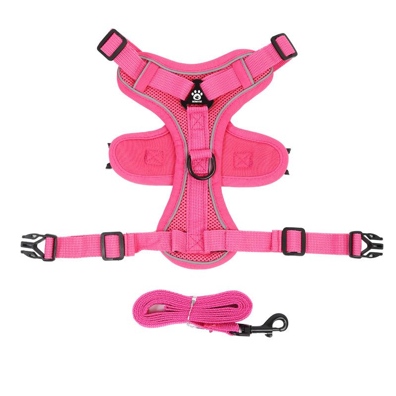 Pet Chest and Shoulder Strap Vest Style, Suitable for Both Cats and Dogs, Breathable Dog Shoulder Strap, Anti-escape Dog Leash