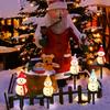 Ground Stake Light Solar Powered Xmas Pathway Lights Snowman Solar Garden Light Outdoor for Christmas Lawn Yard Decoration