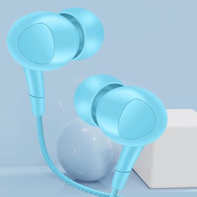 L202 Kabelgebundener Kopfhörer Universal Schwerer Bass Dualer Treiber 3,5mm In-Ear Sport Stereo Ohrhörer mit Mikrofon für Mobiltelefon