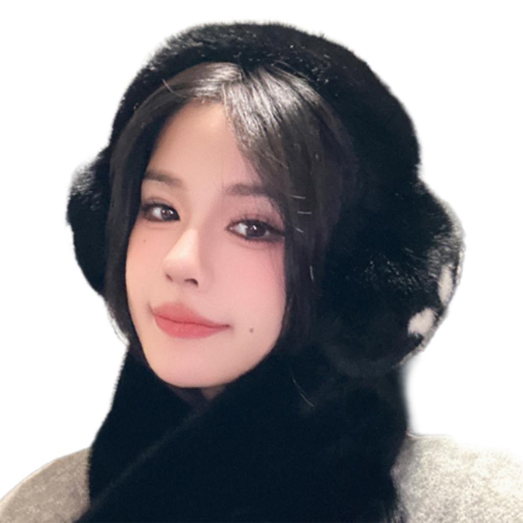 Adjustable Foldable Ear Muffs With Fashion Bowknot/Paws Pattern For Skiing And Camping Outdoor Winter Activity Earcovers