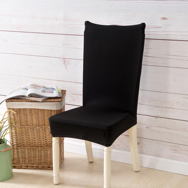Household Elastic One-piece Hotel Dining Table and Chair Back Cover European Fabric Seat Cover Chair Stool Cover Dining Chair Cover