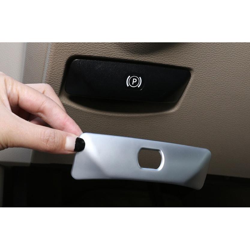 For Benz E-Class W212 2008-14 Matte Silver Electronic Handbrake Panel Trim 1PCS