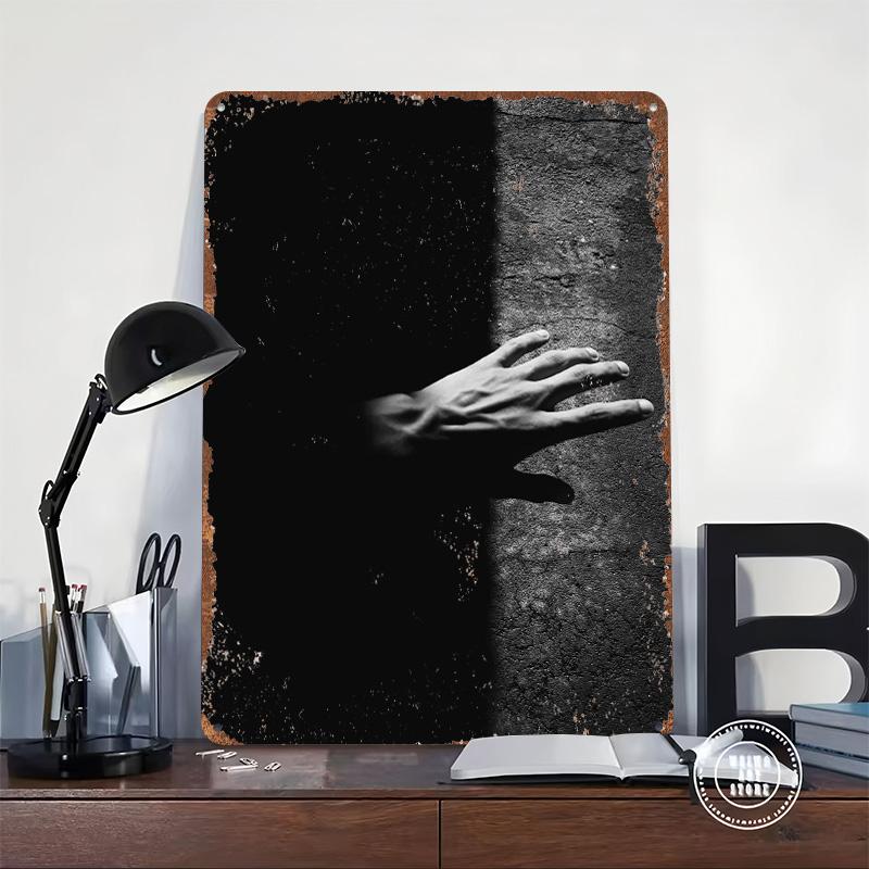 Creepy Hand Poster Customized Wall Art Vintage Metal Signs Retro Tin Plaque for Man Cave Bedroom Decoration Room Office Decor