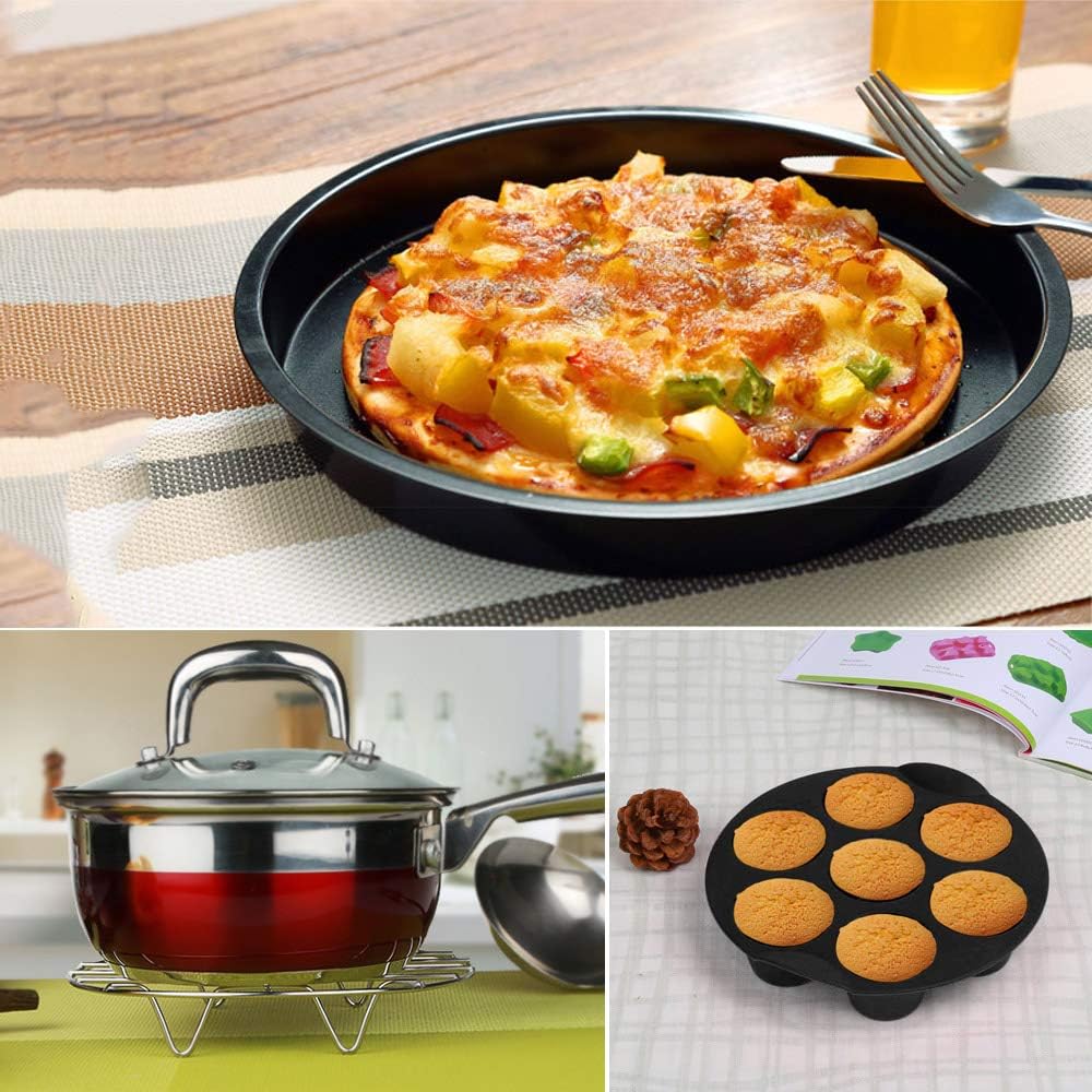 Set di Accessori per Friggitrice ad Aria - 12 Pezzi Compatibile Con Friggitrici ad Aria da 4, 4.2, 5, 5.5, 5.8 QT Gowise, Cosori, Phis, Ninja, Cozyna