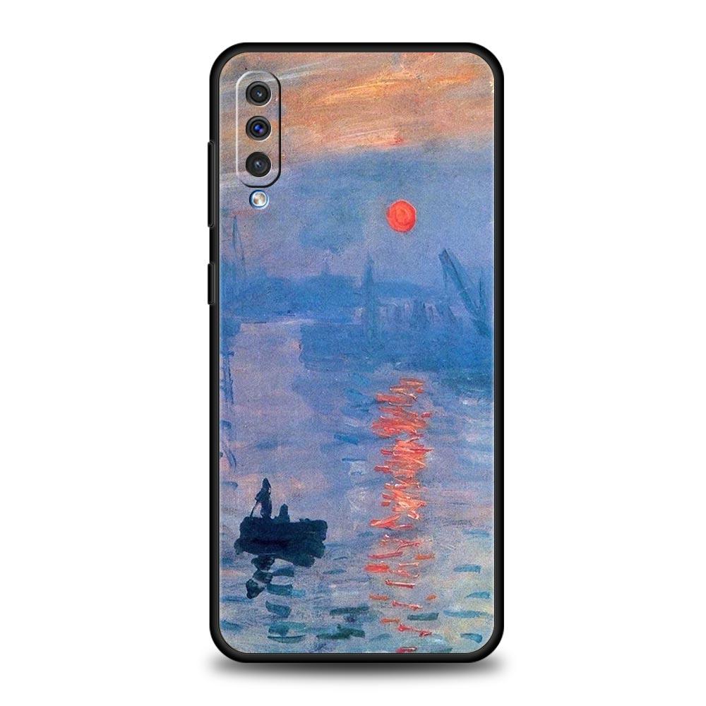 Phone Case For Samsung A24 A12 A14 A32 A50 A70 A20E A20S A10S A22 A30 A40 A34 A54 A42 A52 5G A02S A04s Cover Claude Monet Art