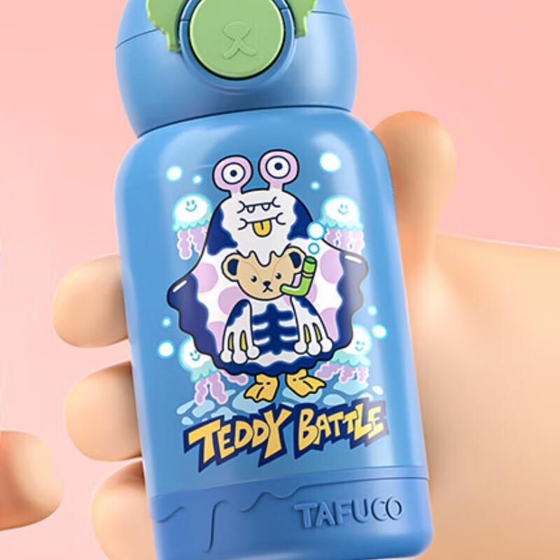 Tafulao Kids Teddy Insulated Straw Cup T5495