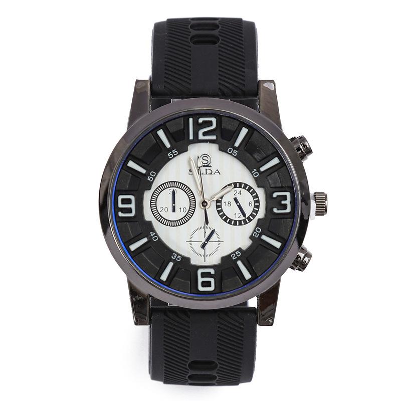 High-Value Casual Men S Watch, Personalized Trend Quartz Watch, Men S Fashion Versatile Silicone Strap Watch