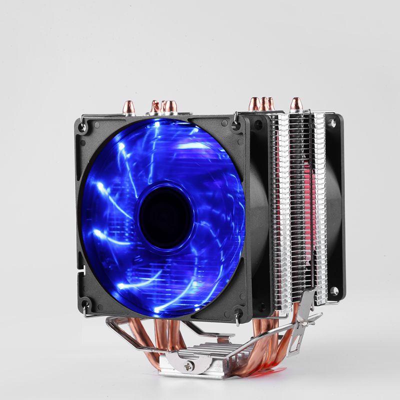 Ollymurs 4-Copper Pipe Dual Fan CPU Cooler