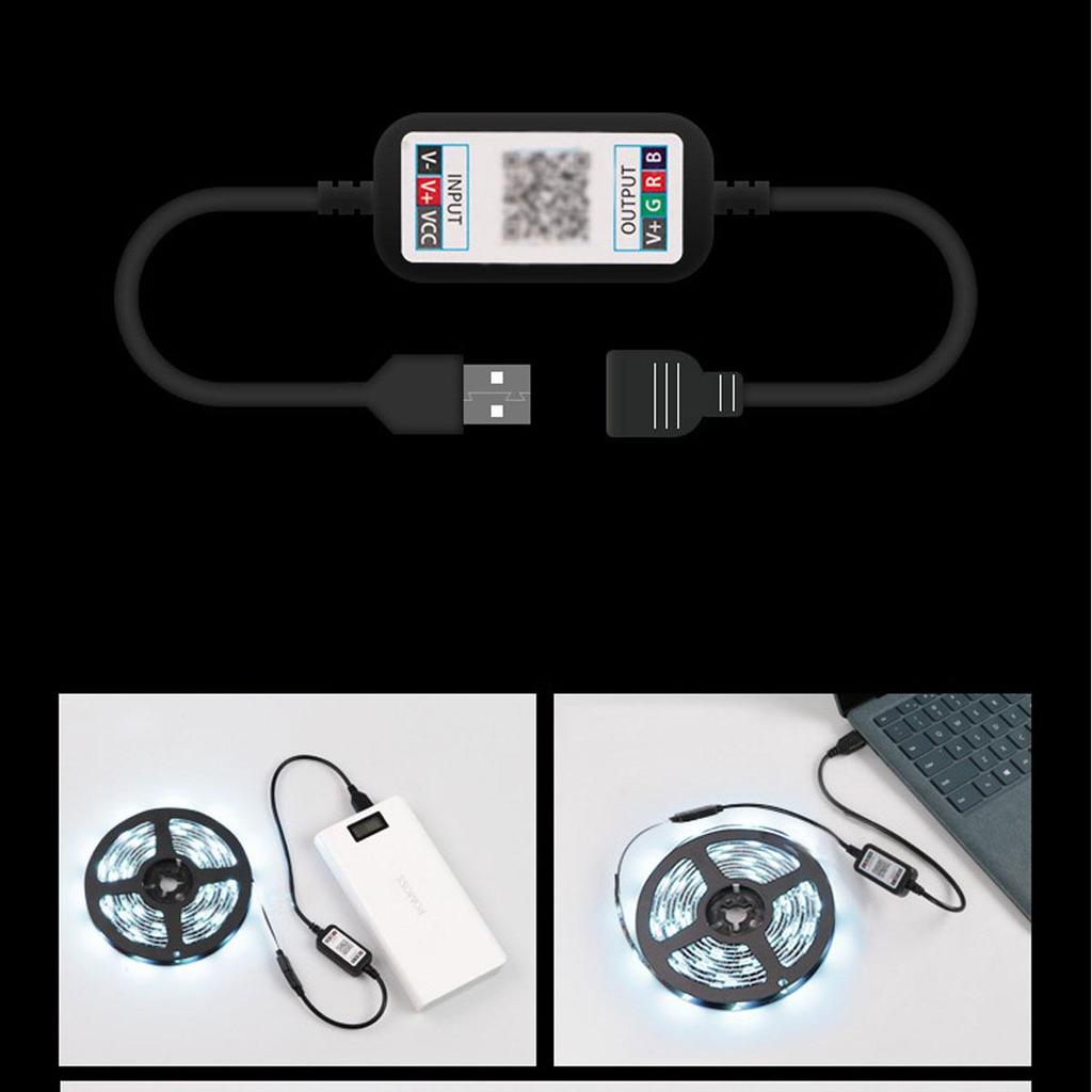 24-Tasten-5-V-Bluetooth-Anwendungssteuerung RGB-LED-Streifenlicht 0,5 m-5 m SMD 5050 wasserdichte, flexible Banddiode mit TV-Hintergrundbeleuchtung, Raumdekoration