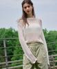 Deuloupisumeon Linen Sheer Loose Fit Knit [Silver]
