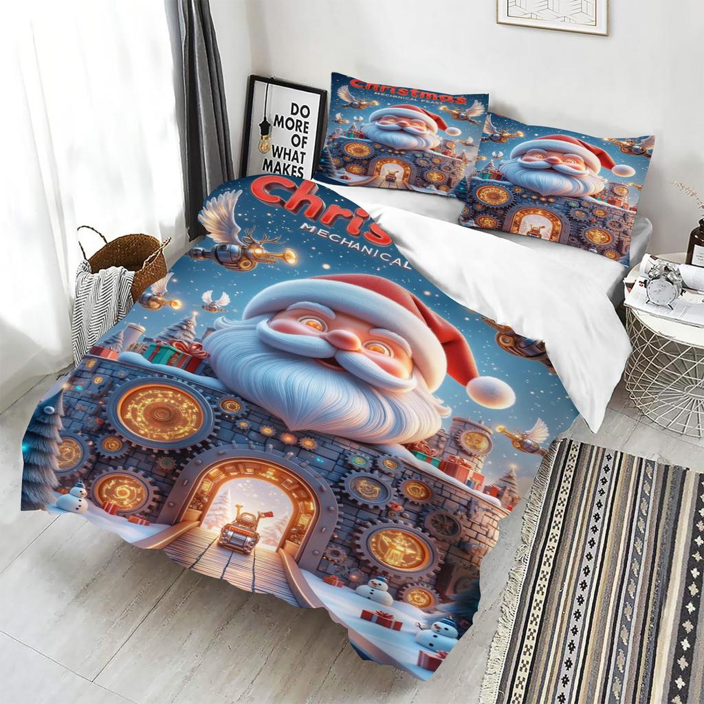 Christmas Duvet Cover Set Comforter Bedding 3D Children'S Bedding Set 3-Piece 1 Quilt Cover King Size