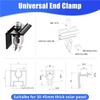 A25F-Solar Panel Bracket Terminal Clips(6Pcs), Aluminum Alloy Fixing Clip Set, Solar Panel Clips For Flat Roofs Installation