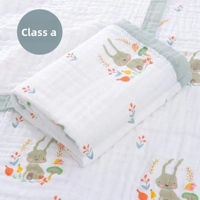 Gauze Bath Towel Infant Blanket Xia Liang Was Hugged by Six Layers of High-density Wide-brimmed Newborn Blankets