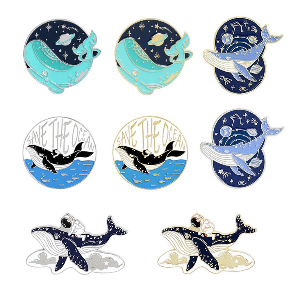 Cute Whale Enamel Pins for Birthday Party Favor Gifts
