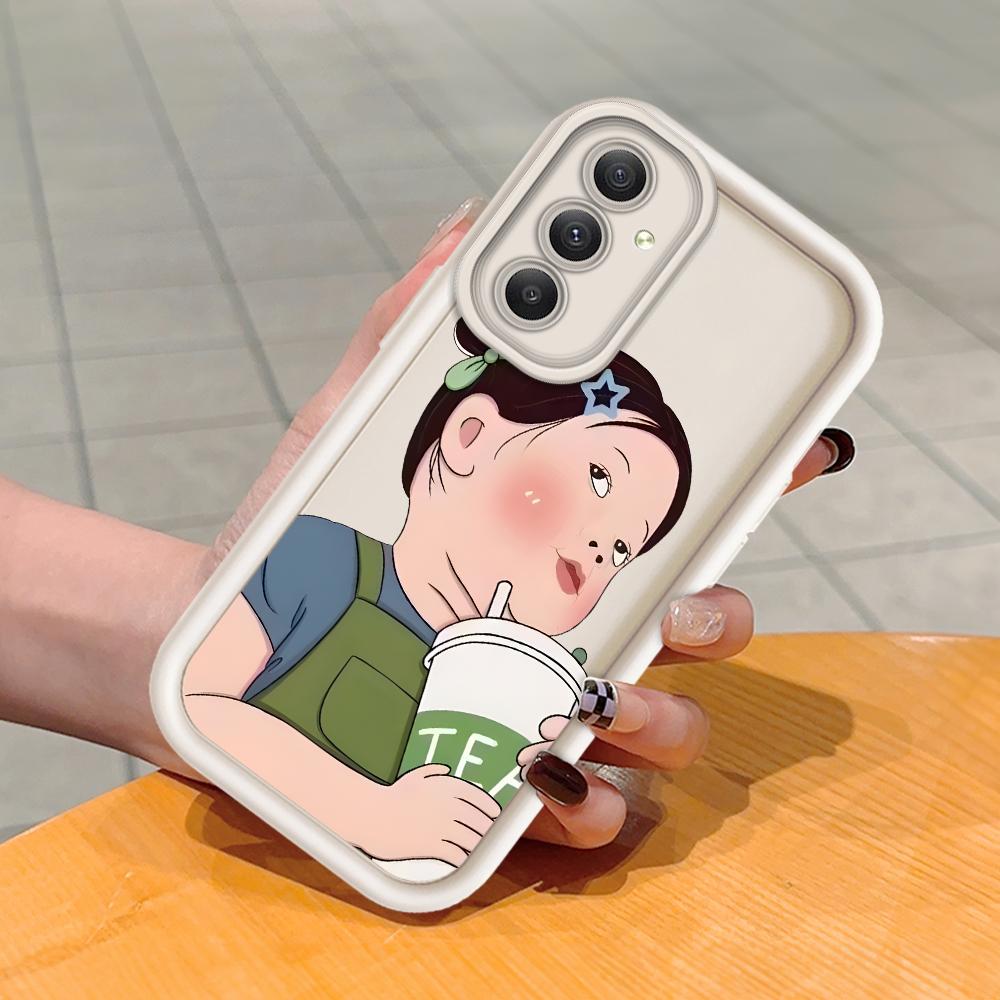 Soft Silicone Square Ladders Cartoon Pattern Full Cover Camera Protection Shockproof Case for Huawei Honor Xiaomi Redmi Samsung