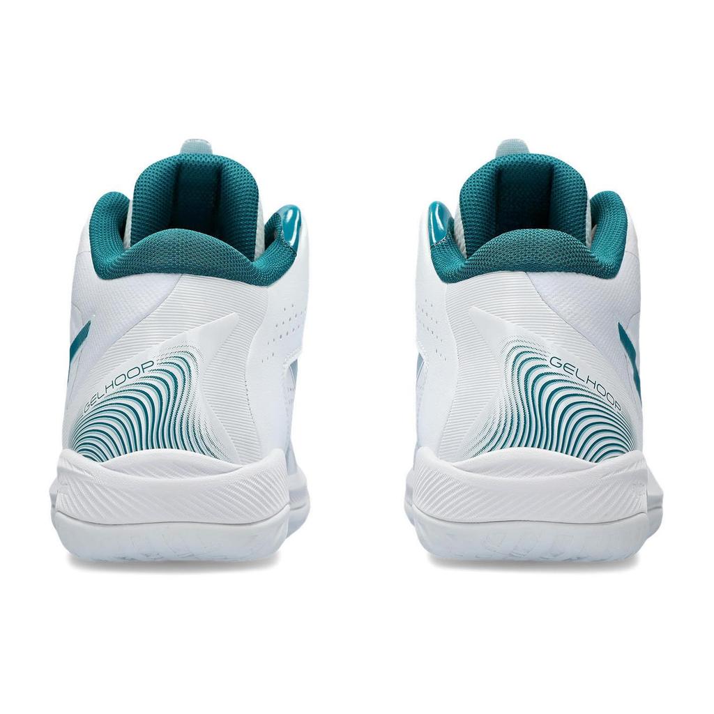 New Asics Gelhoop V16 White Rich Teal 1063A078-101