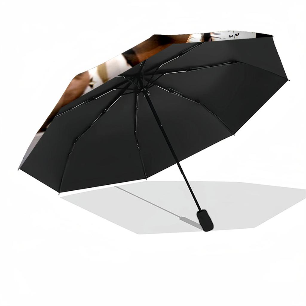 Elvis Presley Performance Portable Automatic Umbrella Retractable Design with 8-Rib Durability Durable Plastic & Iron for Outdoor Daily Use