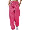 Women's Casual Pants High-waisted Belted Jogging Pants With Pockets