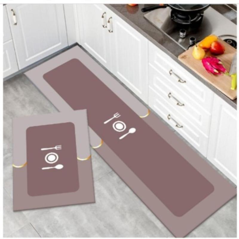 

Диатомовые грязевые водопоглощающие быстросохнущие кухонные напольные коврики, домашние напольные коврики, водопоглощающие противоскользящие быстросохнущие коврики для ванной комнаты 40*60cm-Quick drying розовый