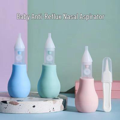Pompalı Geri Akış Önleyici Bebek Burun Aspiratörü Sümük Temizleyici