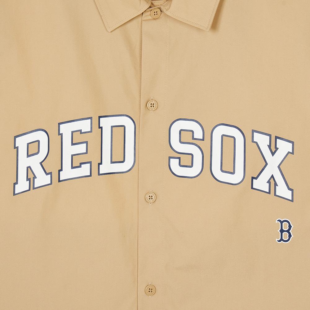 New MLB SS24 Shirt Unisex Beige Yellow 3AWSV0141-43BGS