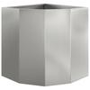 Corner Planter Silver 45 X 45 X 50 Cm Galvanized Steel