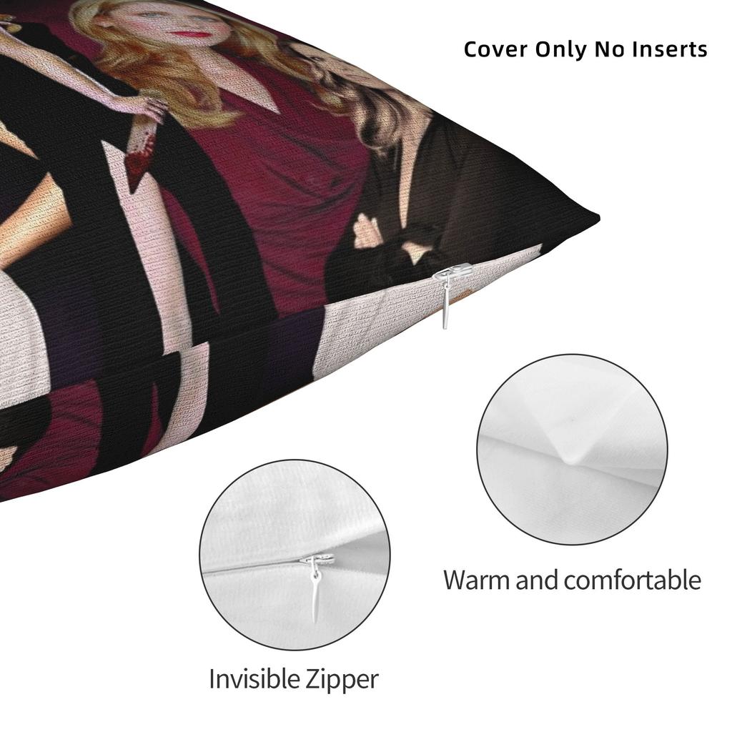Decorative Pillow Covers Buffy the Vampires Slayers Accessories Bed Horror Movie Throw Pillow Case Cover Zipper Multi-Size