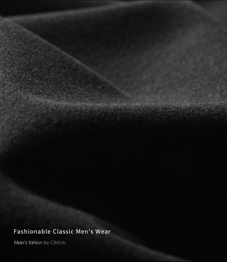 Men's Thickened Fleece Half-Zip Polo Shirt with Stand-up Collar - Comfortable, Skin-Friendly, Plus Fleece Casual Hoodie