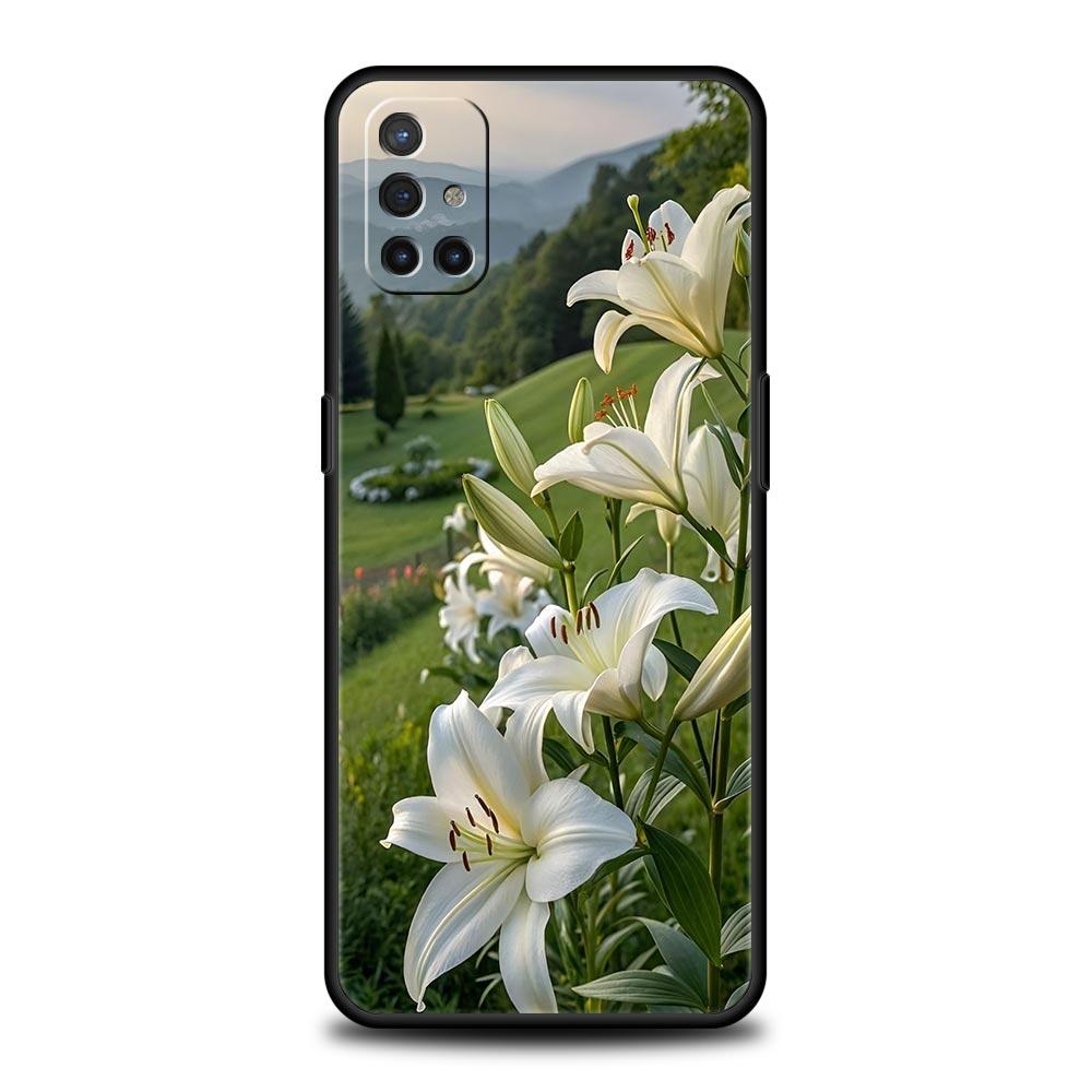Handyhülle für OnePlus 15 13 12 11 10 9 8 7T Pro 13T 13R 12R 10R 9RT 8T Nord 2T CE 2 3 5G Lite Hülle Realistischer Lilienblumen-Druck
