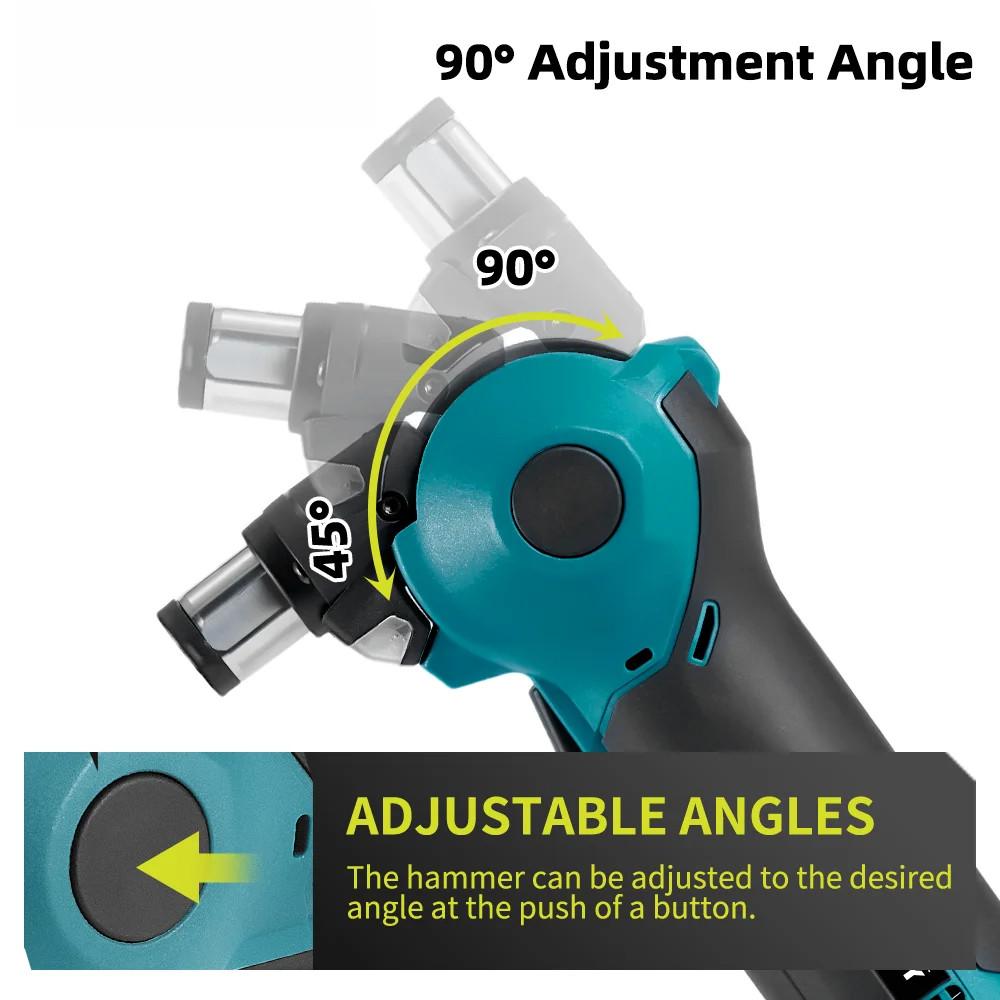 2100RPM Brushless Electric Auto Hammer Drill Angle Adjustable Cordless Screwdriver Portable Woodworking Efficient Power Tool