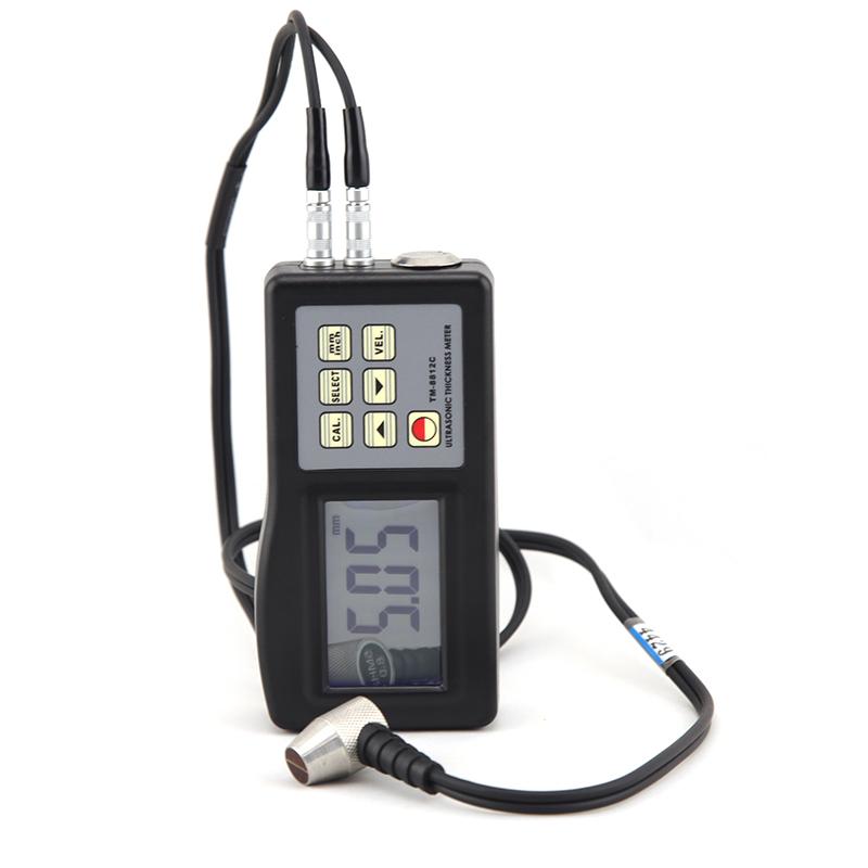 TM-8812C METAL GLASS CERAMIC PLASTIC PORTABLE ULTRASONIC THICKNESS GAUGE with Resolution of 0.01 mm 1.0~200 mm / 0.04~8 inch