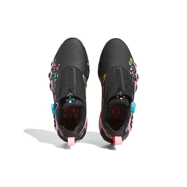 Adidas CodeChaos 22 Slip Resistant Durable Lightweight Low Top Golf Shoes Unisex Golf Shoes Black Pink IE1497