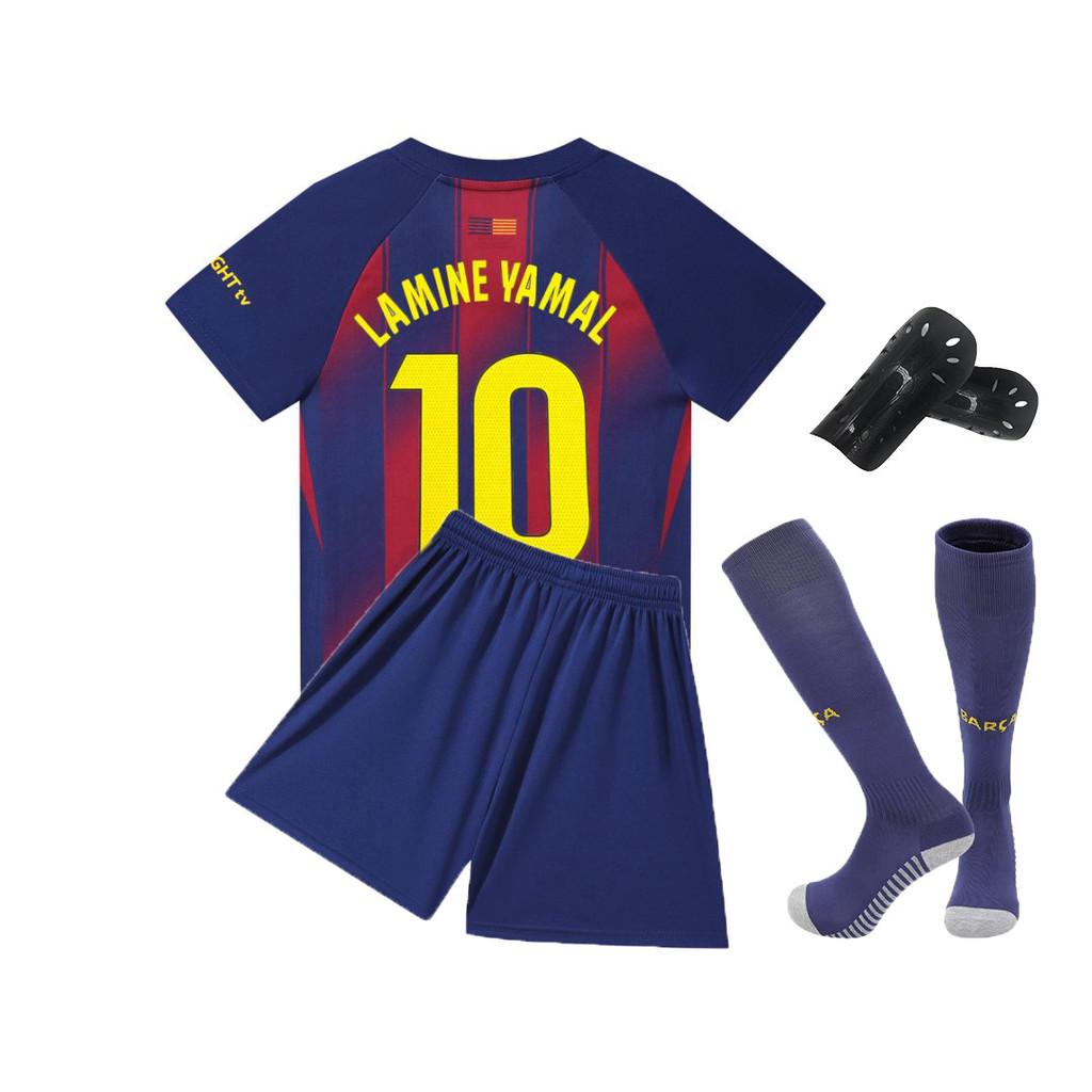 Coppa Mondiale di Calcio Lamine Yamal Maglia da Calcio per Bambini della Città in Tessuto Poliestere per Sport Giovanile