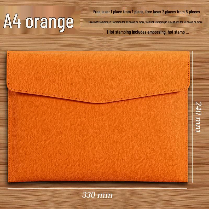 Custom A4 Lychee Grain Document File Bag and Briefcase