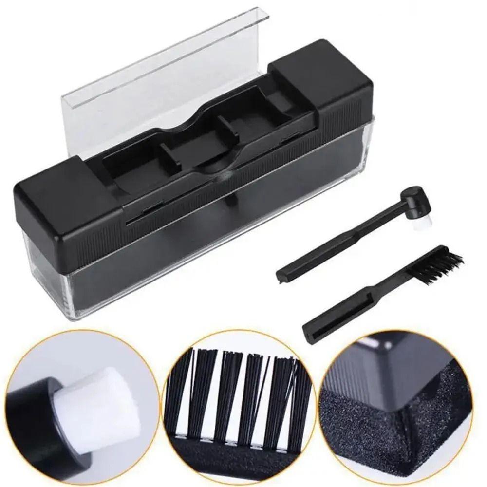 Soft Bristles Vinyl Record Cleaner Kit Nylon Brush Vinyl Record Cleaning Brush Set  Household Use