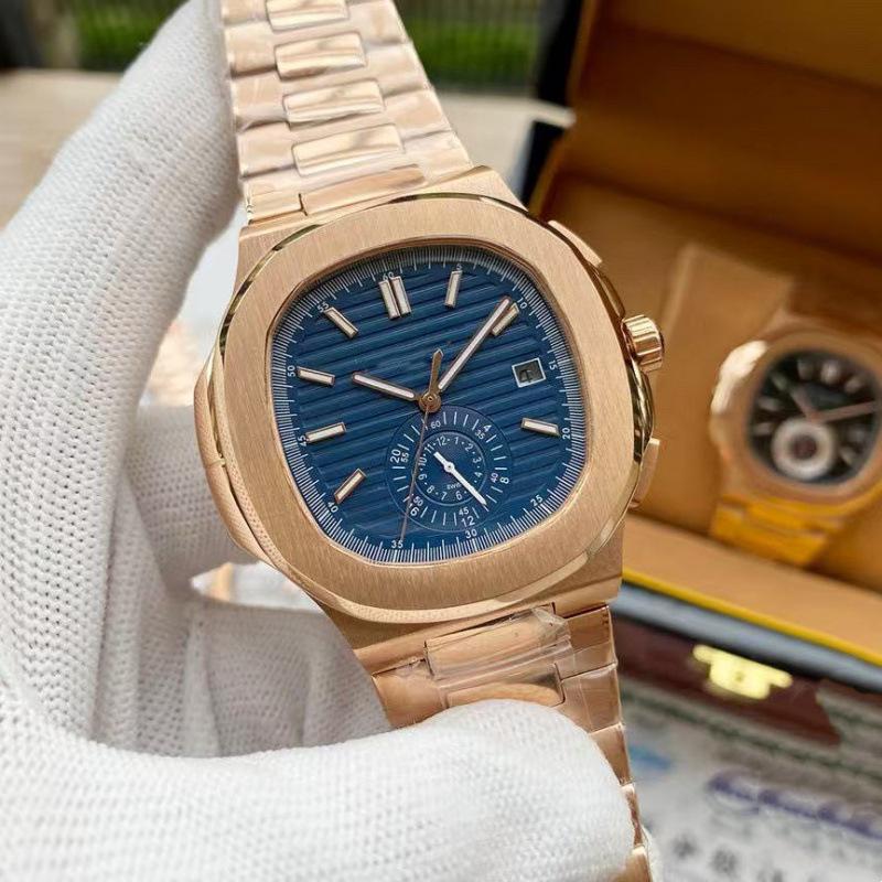 Patek Philippe Nautilus 5980 Otomatik Paslanmaz Çelik Kronograf Erkek Kol Saati